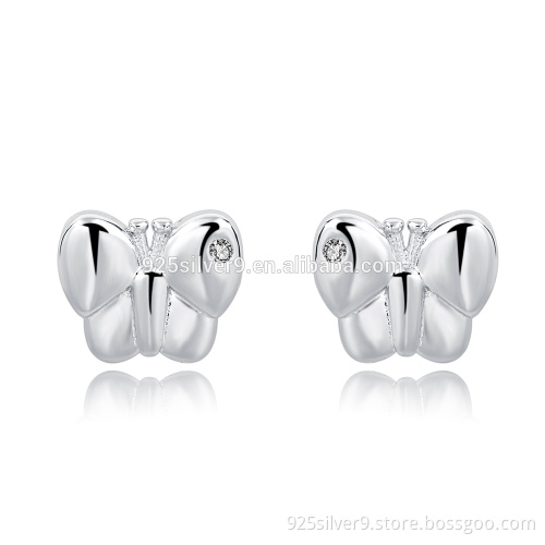 925 sterling silver butterfly earings